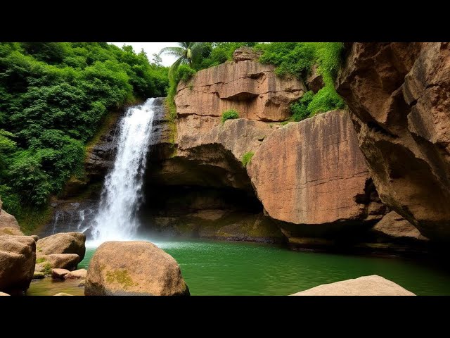 Relaxing Waterfall Sounds | Nature Ambience for Meditation, Sleep & Stress Relief