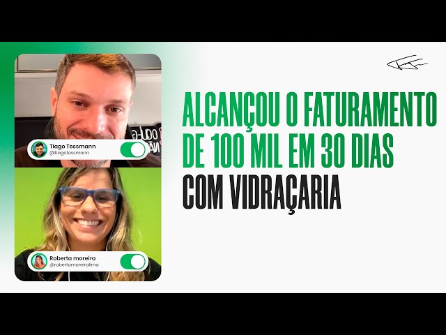 100 MIL DE EM 30 DIAS COM VIDRAÇARIA