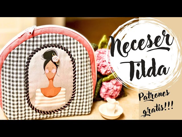 Tilda doll cosmetic bag. Free patterns.