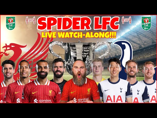 NOW IT'S ANFIELD!!!  -  CARABAO CUP SEMI-FINAL 2ND LEG  -  LIVERPOOL  V  TOTTENHAM - LIVE WATCHALONG