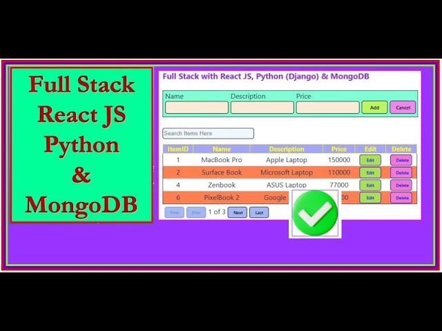 Building a Full Stack Web App with React JS, Python & MongoDB : Complete Tutorial