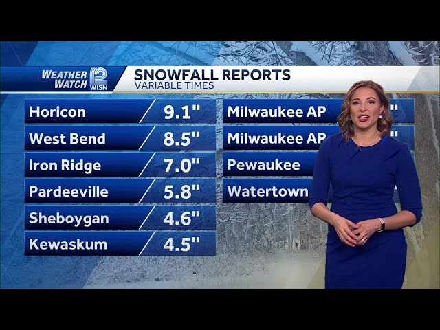 12/20 Milwaukee Forecast: Expect snow covered roads from lake effect snow