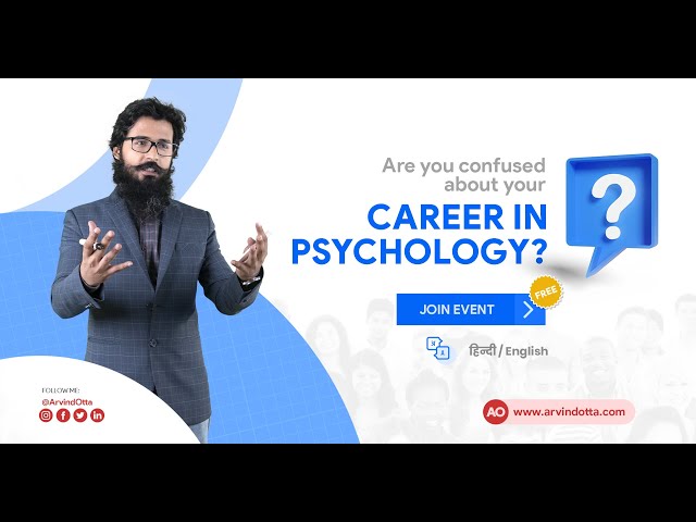 Psychology as a Career in India | Dr. Arvind Otta