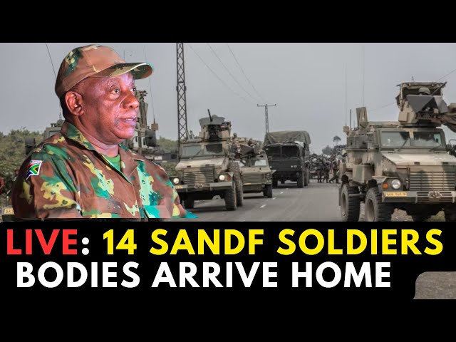 LIVE: South Africa Mourns – President Receives Bodies of 14 Fallen Soldiers from DRC