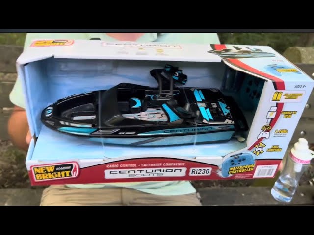 $20 Walmart RC boat- Unboxing & test- RC Cincy