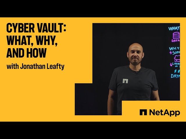 Cyber vault - What, why, and how