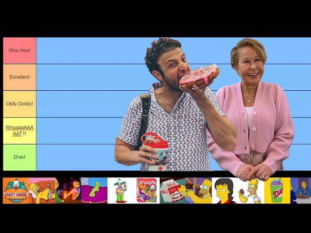 The Simpsons Food Tier List with Lisa Simpson Yeardley Smith! | Jeremy Jacobowitz