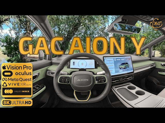 Feel like you're behind the wheel of the GAC AION Y. Explore the car's interior in every detail!