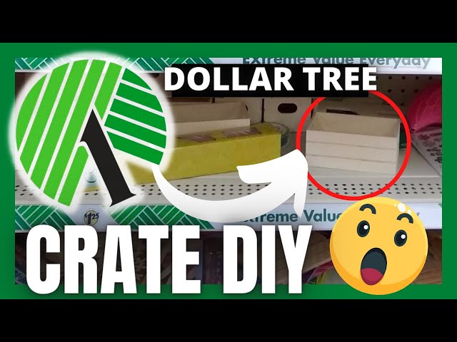 GRAB THESE CRATES FROM DOLLAR TREE FOR THIS AMAZING HIGH END DIY