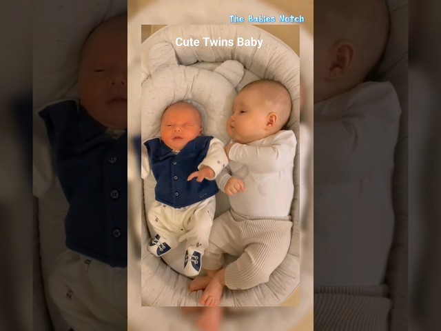 Cute Twins Babies 😍#cutebaby #funnybaby #viral #youtubeshorts #babyshorts