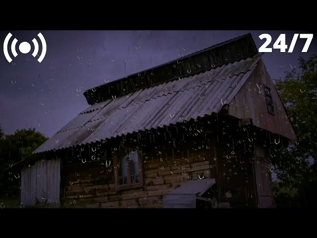 Rain Sounds on Tin Roof | Relaxing Rain Drops & Thunderstorm Sounds for Sleeping FAST & Insomnia