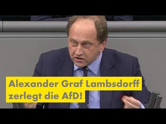 Alexander Graf Lambsdorff zerlegt die AfD