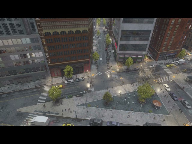 Marvel's Spider-Man 2 Ambience: Rainy City Life