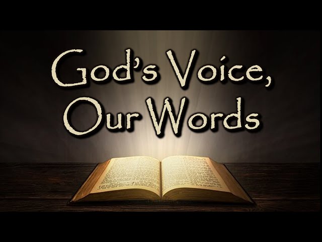 "God's Voice, Our Words" - January 30, 2022