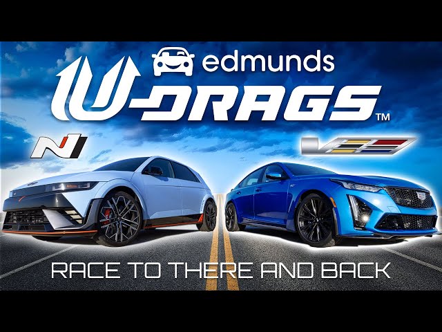 U-DRAGS RACE: Hyundai Ioniq 5 N vs. Cadillac CT5-V Blackwing | Quarter Mile, Handling, & More