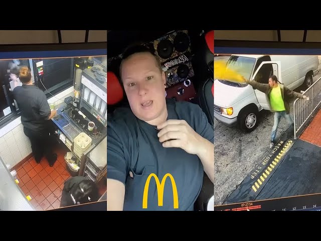 McDonald’s workers caught in the middle of confusing, intimate act in front of customers