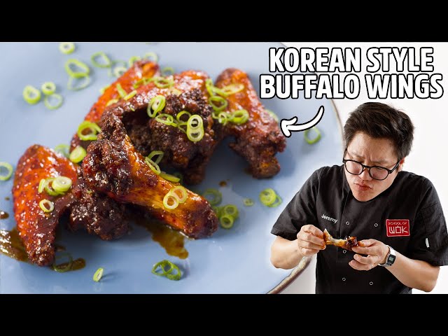 Spicy & Crispy Korean Style Buffalo Wings!