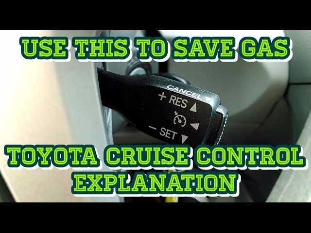 Toyota Camry - Cruise Control Explanation & Demonstration