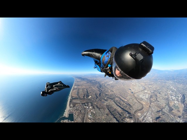 Wingsuit Skydive Above the Pacific Ocean | Immersive 360 VR