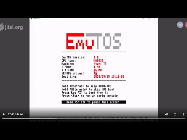 EmuTOS 1.0 - EmuTOS on Atari 16/32 bit machines - by Christian Zietz