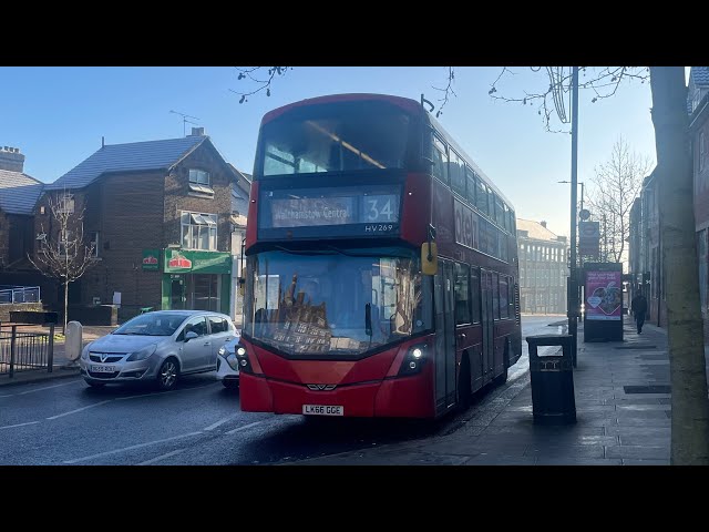 Full Route Visual | Arriva London Route 34: Walthamstow Central to Barnet Church | HV269 (LK66GGE)