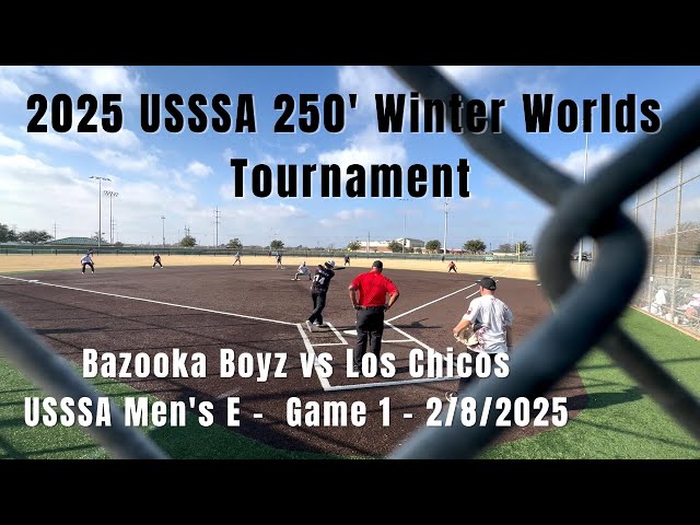 Bazooka Boyz vs. Los Chicos | USSSA 250' Winter Worlds Men's E | 2-8-2025