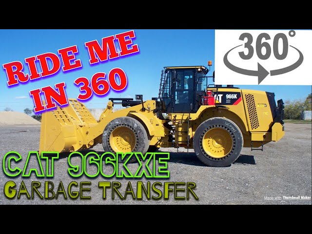 Garbage Transfer Station riding on a Cat 966KXE Loader. Not a toy!!