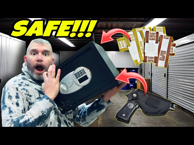 FULL SAFE in Storage Unit in one of the RICHEST CITIES I Bought An Abandoned Storage Unit Found Safe