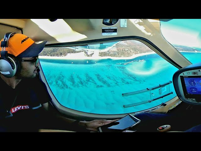 FLYING OVER TANGALOOMA SHIP WRECKS in FLIGHT DESIGN CTLS - INSPIRE AVIATION in 4K 360° VR