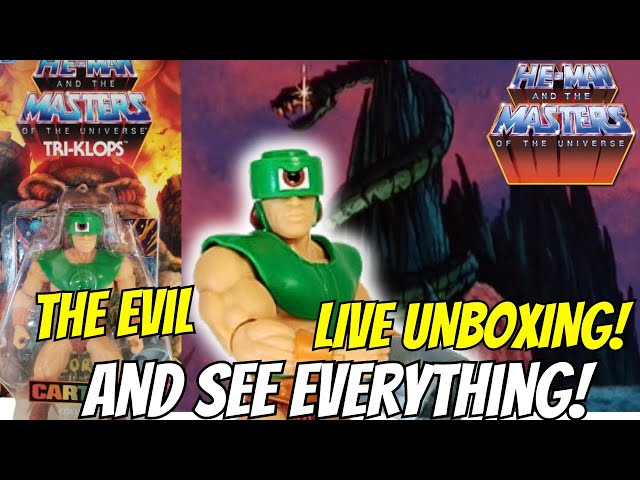 Masters Of The Universe Origins Cartoon Collection Tri-Klops LIVE Unboxing