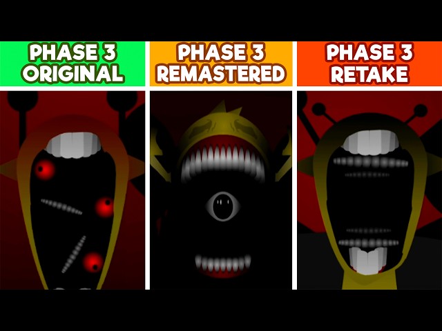 Sprunki Phase 3 - Original VS Remastered VS Retake! Incredibox Sprunki!