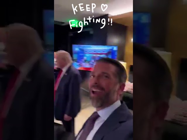 Wholesome Trump with his family and JD Vance at the RNC Convention