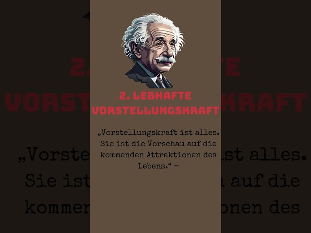 "7 Eigenschaften"  die jeder von "Einstein" lernen sollte, um ein Wissenschaftler zu werden.