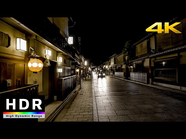 【4K HDR】Kyoto Night Walk in Gion - Summer 2020