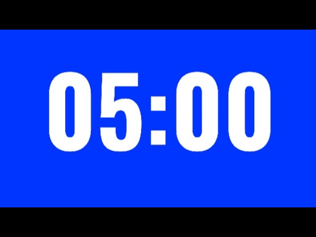 5 minute countdown timer asmr