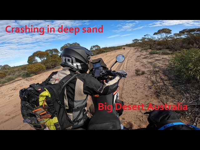 Simpson Trip pt.1 Melbourne to Big Desert - Crashing Adv bikes in the Sand #ktm890adventure #desert