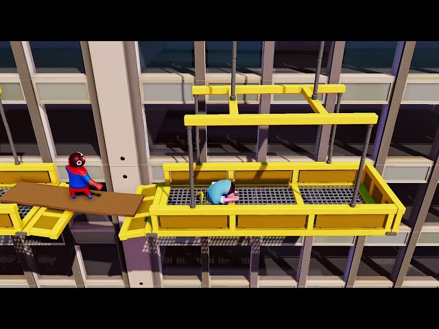 I got my head stuck in the gondola?! Part 1 #Shorts #GangBeasts