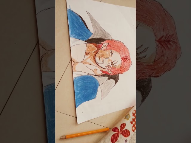 Shanks drawing from one piese#shorts#drawing#anime#art#one piece