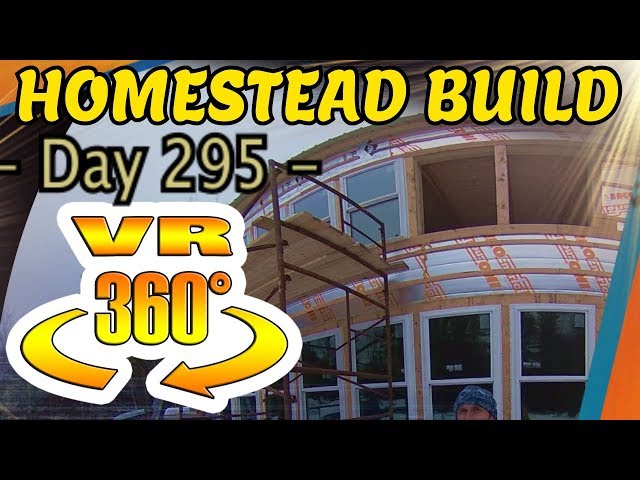 Homestead Building - Installing Windows, Weird Screens, Moving Scaffolding Intact