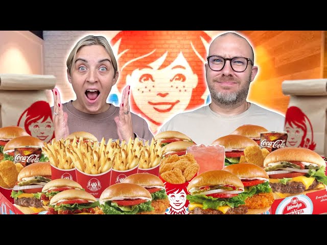 Eating EVERYTHING on the WENDY'S UK menu!!!