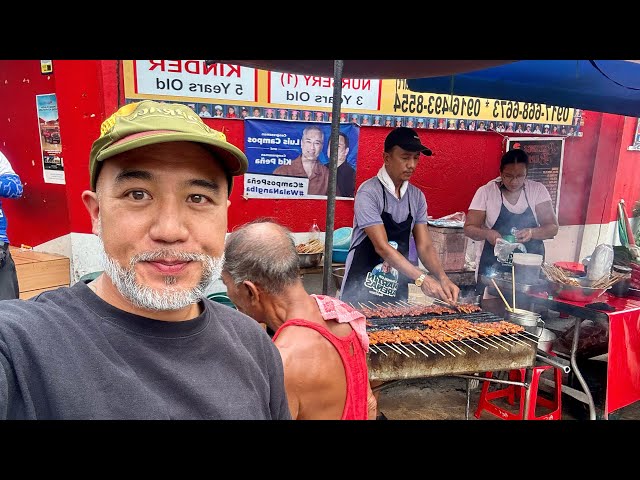 Trying out this Filipino BBQ stall in Makati