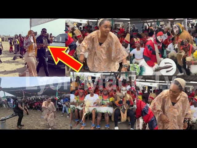 Chioma Akpotha, Zubby Michael, Tacha, & Others Spotted Dancing Crazy On Set Of "Onye Egwu Movie"