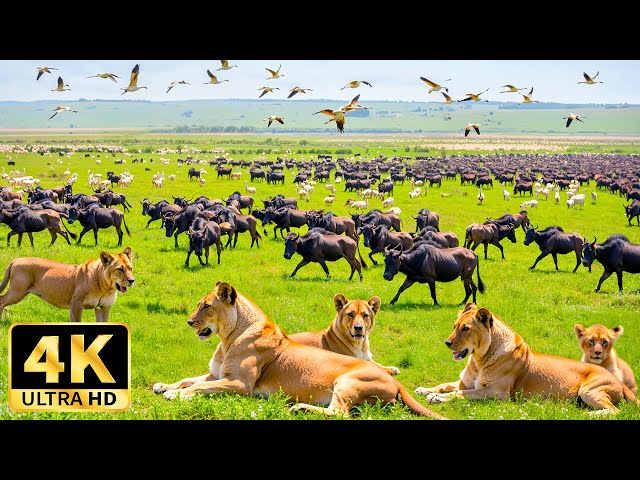 African Safari 4K 🌿Relaxing music with stunning wildlife footage from the heart of Africa