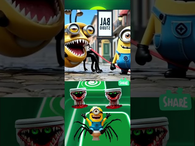 Minions Skibidi ▶️ Coffin Dance 🎮 Tiles Hop #shorts #coffindance #tileshop #minions