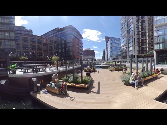 video 360º Floating Pocket Park. London