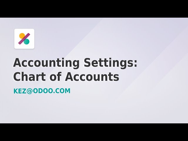 Accounting Settings: Chart of Accounts - Odoo 17 (Part 4 of 5)