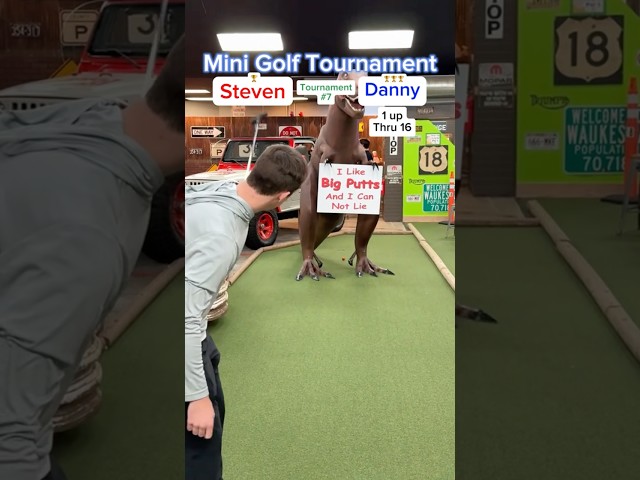 Match Play Tournament (Hole 17) Steven vs Danny #minigolf