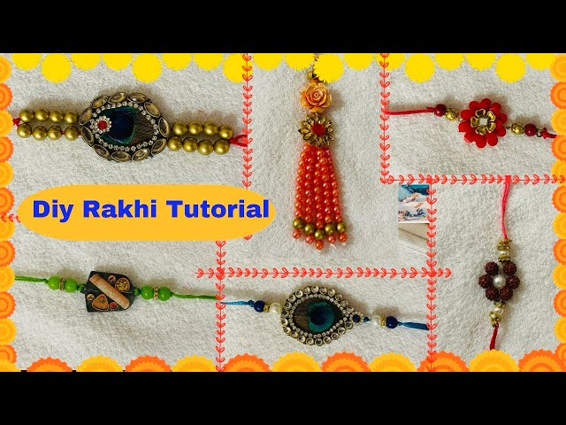 How to make Rakhi at home/DIY Rakhi/Rakhi making ideas/Easy rakhi tutorial #rakhimaking #rakhi