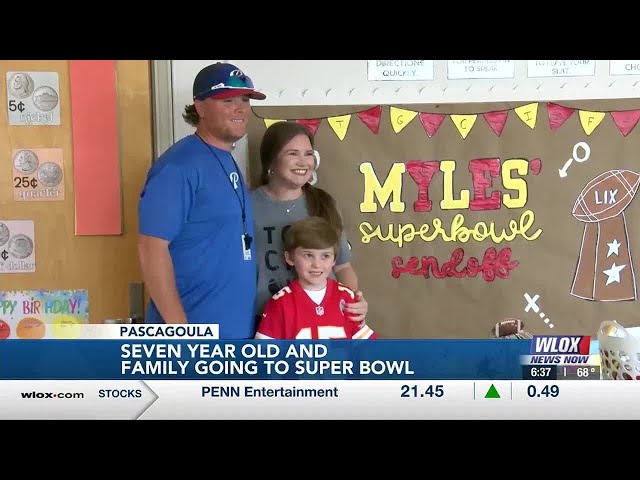 Pascagoula boy, 7, heading to Super Bowl LIX with family after winning ticket giveaway