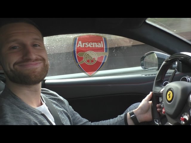 FERRARI VLOG WITH ARSENAL PLAYER MUSTAFI !